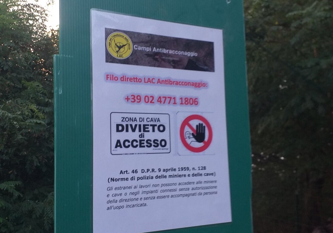 Cave "Cavagnera"- recupero e antibracconaggio LAC