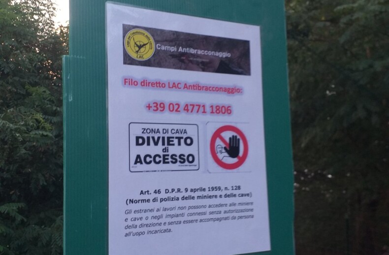 Cave "Cavagnera"- recupero e antibracconaggio LAC